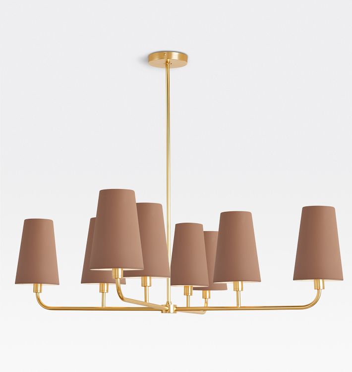 Ansel 8-Light Chandelier with Metal Shade