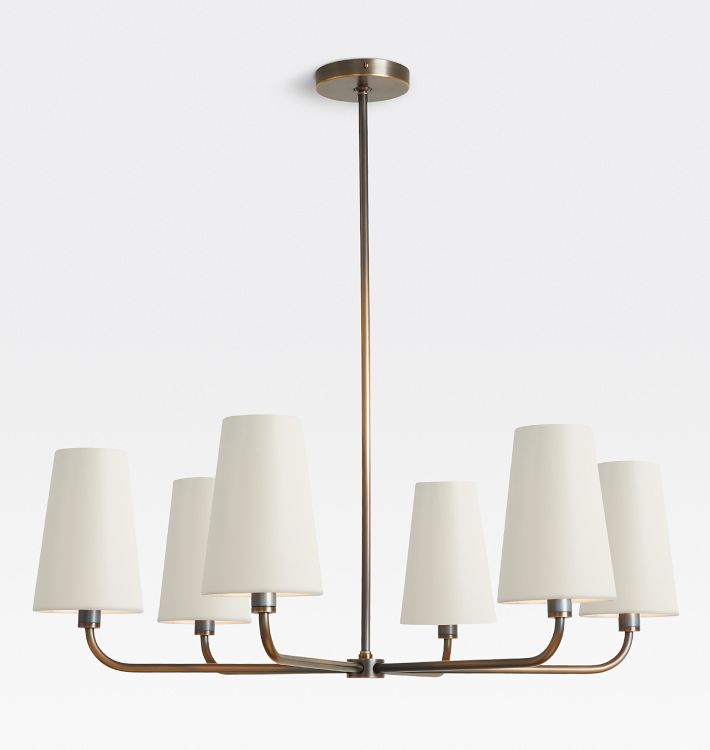 Ansel 6-Light Chandelier with Metal Shade