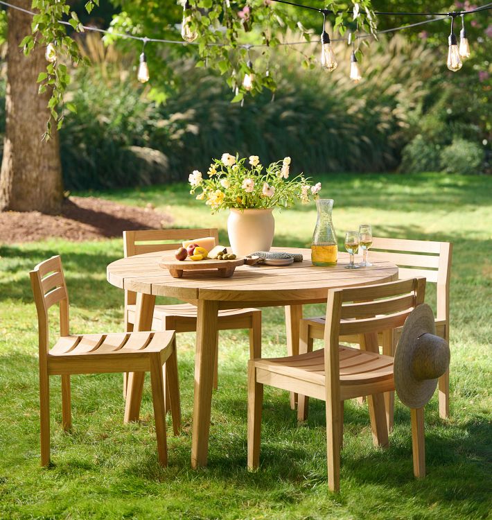 Topanga Teak Round Table