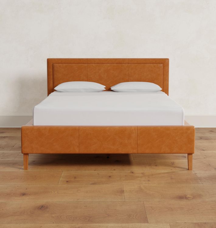 Melrose Upholstered Leather Bed