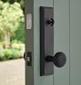 Coleman Exterior 2-1/4&quot; Brass Knob Tube Latch Door Set with Level Bolt, Smart home technology