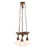 Vintage Sheffield Style 3-Light Suspended Pan Chandelier