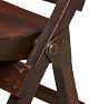 Vintage Oak 3-Seat Folding Bench