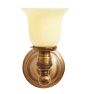 Vintage Sconce with Cream Opalescent Bell Shade
