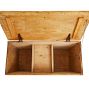 Tall Vintage Pine Blanket Chest with Drawer