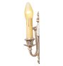 Pair of Vintage Classical Revival Silver Plated Candle Sconces