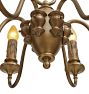 Vintage 6-Light Colonial Revival Candle Chandelier