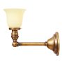 Vintage Sconce with Cream Opalescent Bell Shade