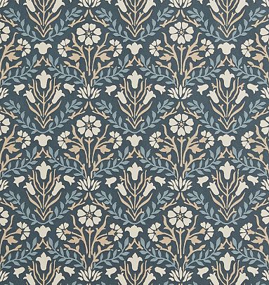 Bellflowers Morris & Co Wallpaper | Rejuvenation