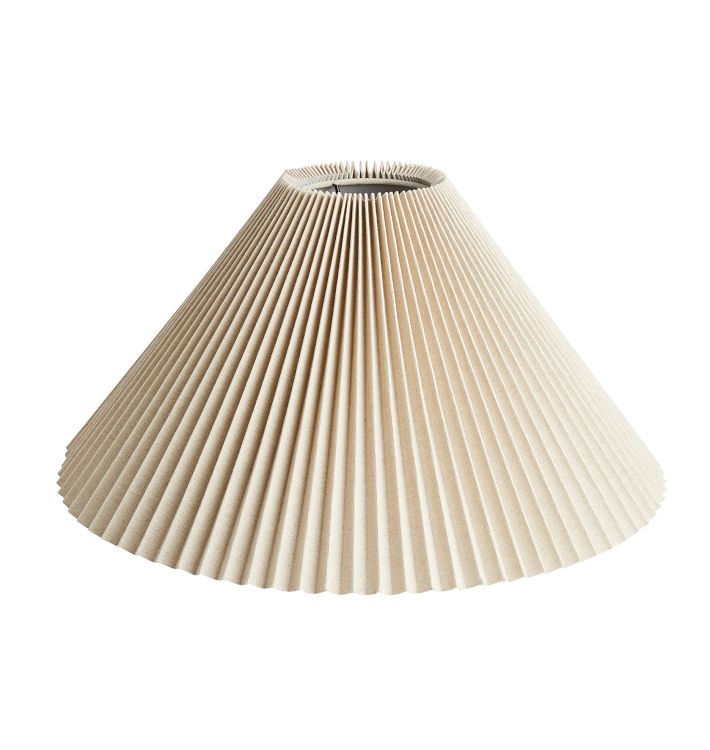 Pleated tapered shade