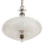 Vintage Pressed Glass Bowl Chandelier