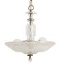 Vintage Pressed Glass Bowl Chandelier