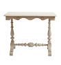 Vintage Occasional Table with Carved Trestle-Base