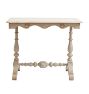 Vintage Occasional Table with Carved Trestle-Base