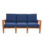 Reupholstered Three-Seat Sofa by Russel Wright for Conant Ball