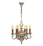 Weighty Silver Plated Sheffield-Style Chandelier