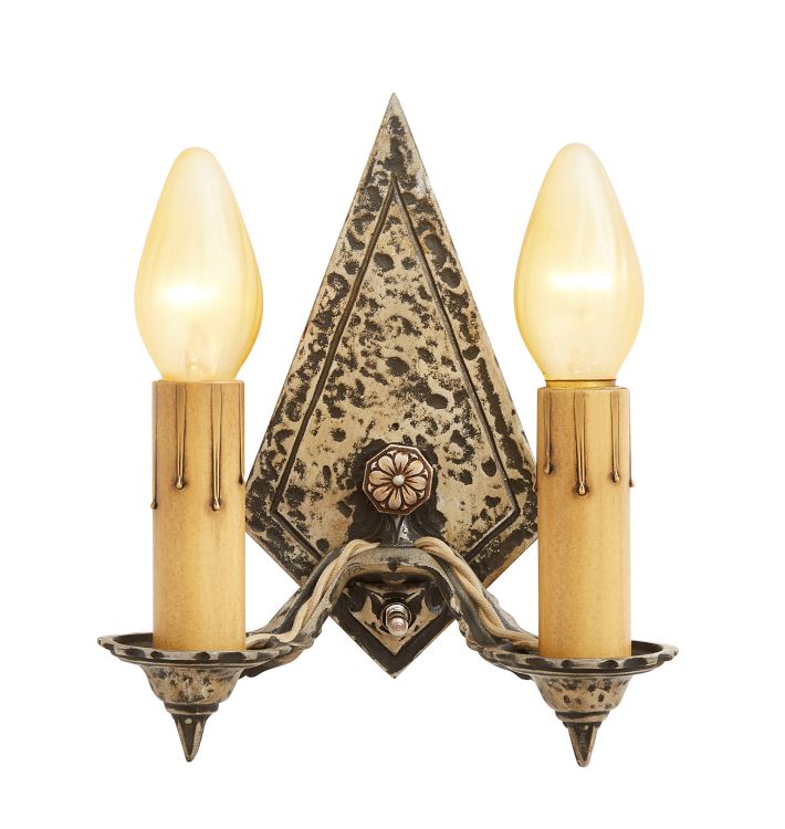 Angular Vintage Romance Revival Sconce