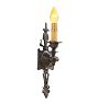 Single Vintage Romance Revival Candle Sconce