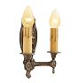 Vintage Classical Revival Double Candle Sconce
