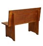 Vintage Solid Oak Entry Bench