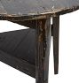 Rustic Vintage Side Table with Lower Shelf