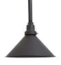 Vintage Industrial Pendant with Antiqued Steel Cone Shade