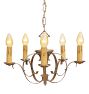 Vintage 5-Light Romance Revival Candle Chandelier