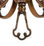 Vintage Cast Bronze 5-Light Romance Revival Candle Chandelier