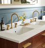 West Slope Cross Handle Widespread Bathroom Faucet