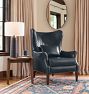 Clinton Modern Wingback Leather Recliner Chair