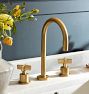 West Slope Cross Handle Widespread Bathroom Faucet