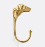 Cast Brass Dog Hook