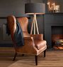 Clinton Modern Wingback Leather Chair