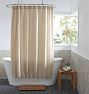 Organic Waffle Shower Curtain