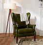 Clinton Modern Wingback Leather Recliner Chair