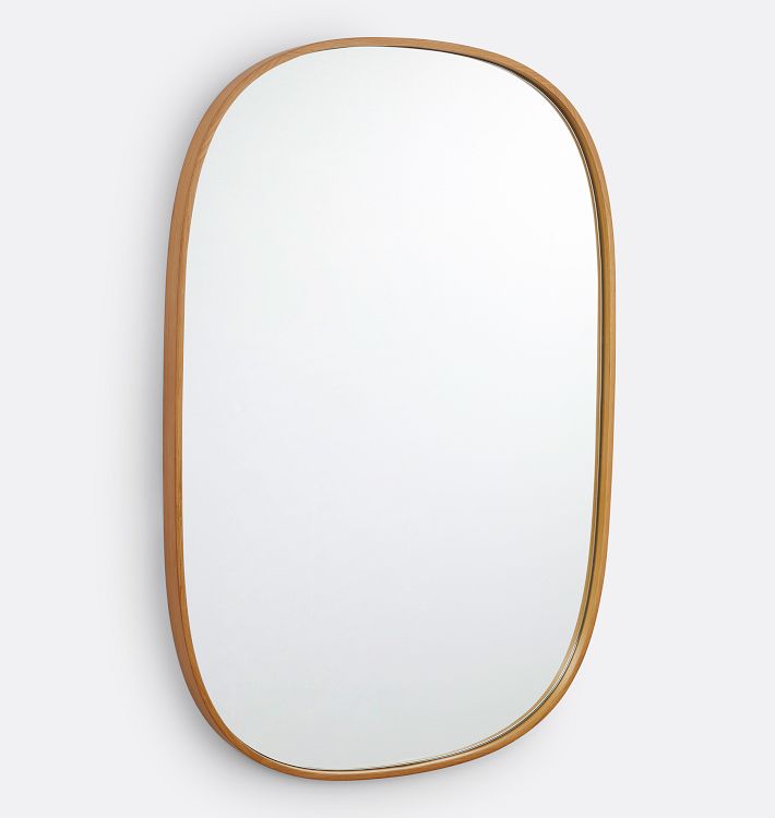 Bentwood Capsule Mirror, 24" x 36" - White Oak