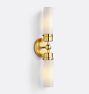 OPEN BOX: Howe Double Tube Wall Sconce, Aged Brass - 20 5/8&quot;