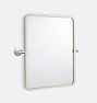 Eastmoreland Rounded Rectangle Pivot Mirror, 20" x 24" - Brushed Nickel