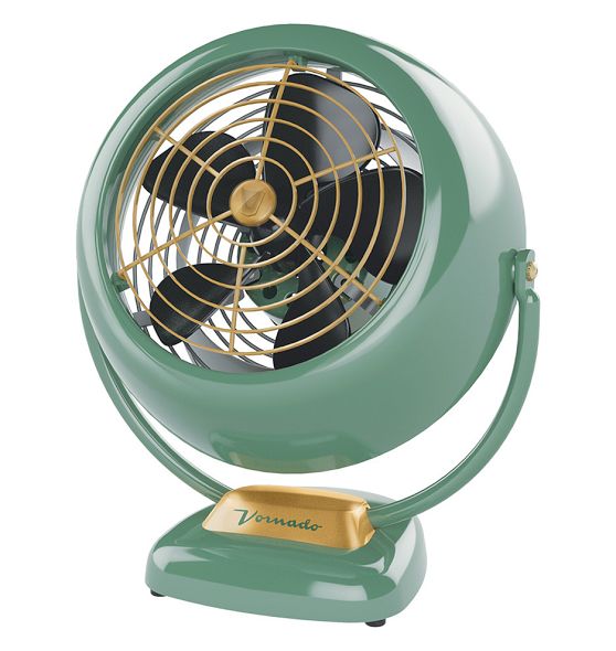 Alchemy Full Size Vintage Fan, 11.8 in. 2024 x 8.2 in. x 13.9 in., Black