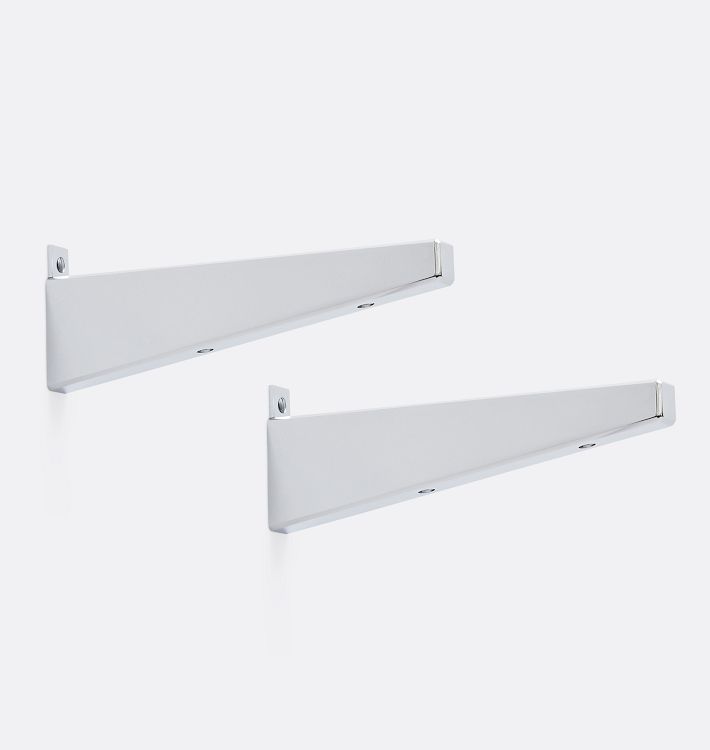 8" Blair Shelf Bracket, Polished Chrome