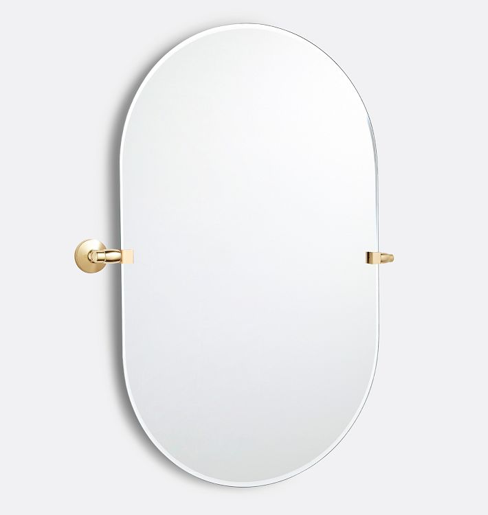 Eastmoreland Frameless Pill Pivot Mirror