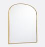Arched Wide Metal Frame Mirror