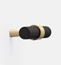 Harlow Cabinet Knob, Satin Brass and Oil-Rubbed Bronze