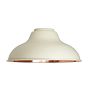 16&quot; Deep Dome Shade - Matte Cream &amp; Polished Copper
