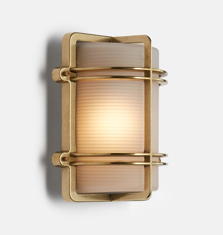 10&quot; Seabeck Cage Rectangle Bulkhead Sconce