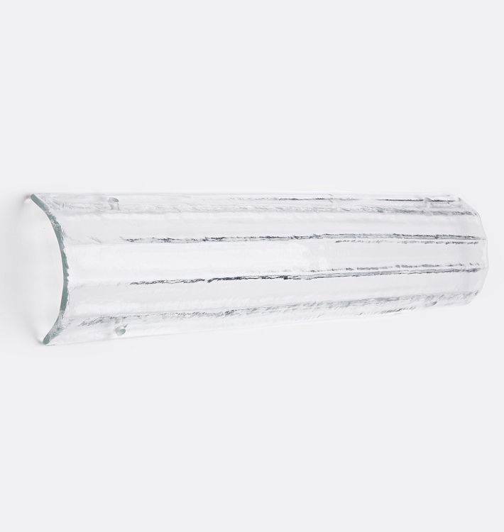 28&quot; Clear Fluted Glass