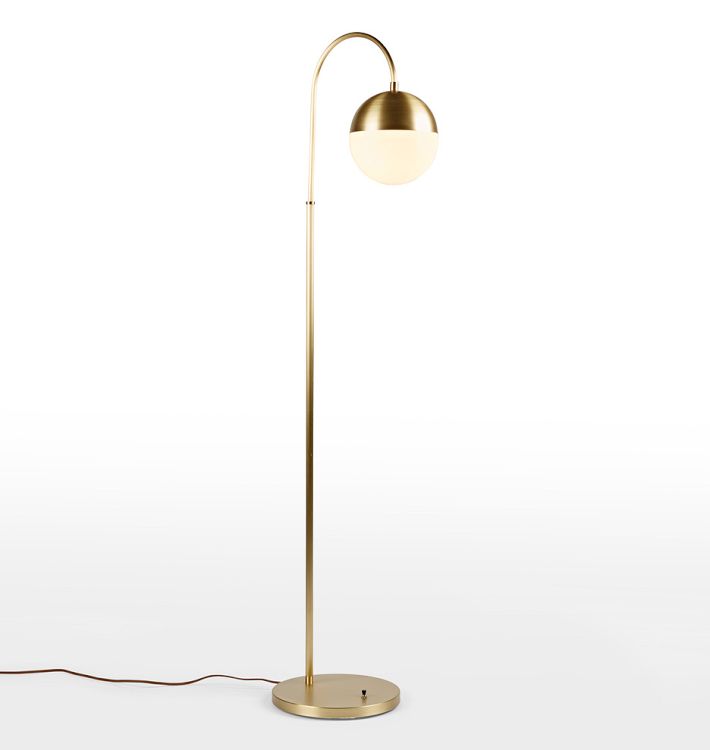 Palo Alto Floor Lamp, Brushed Satin