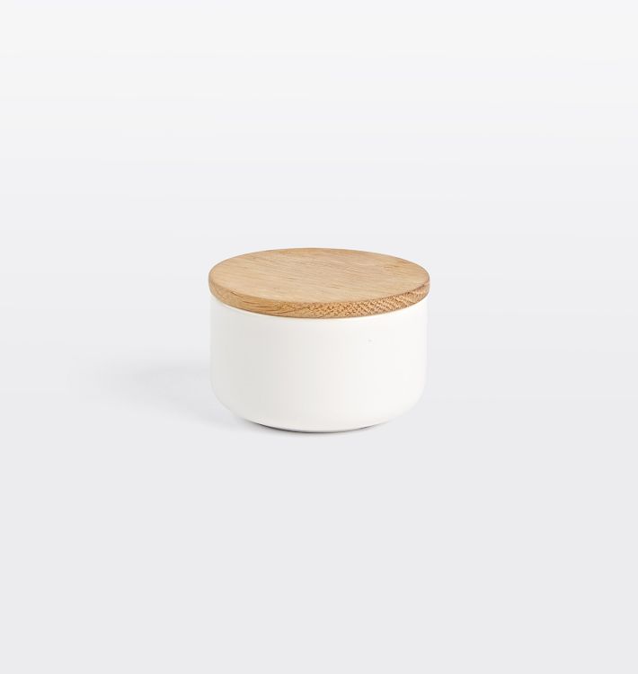 Canister with Wood Lid