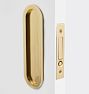 Eastbank Pocket Door Passage Set - Aged Brass