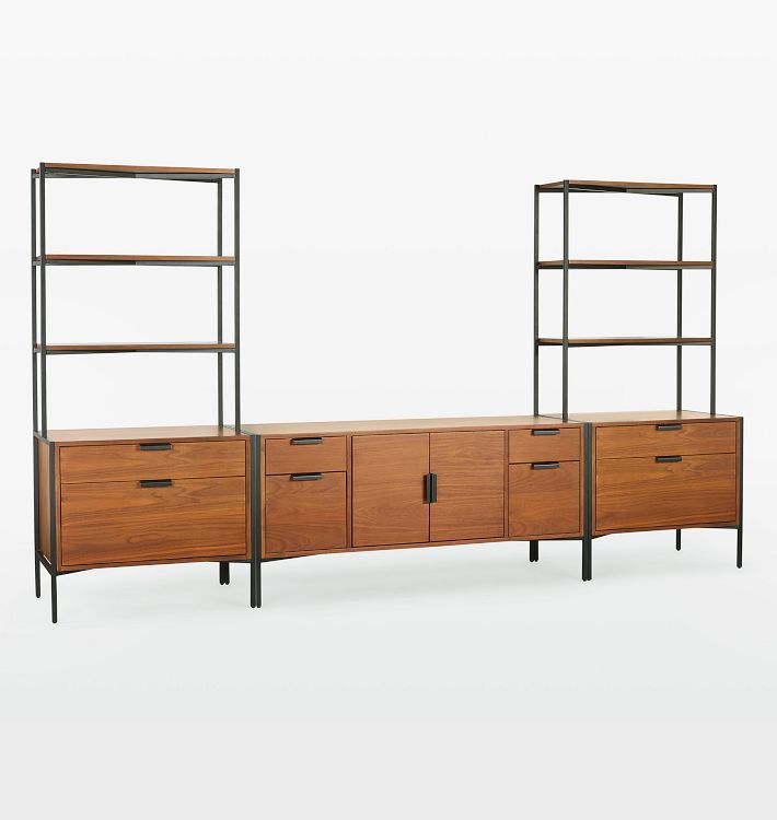 Burton Credenza with Storage Towers